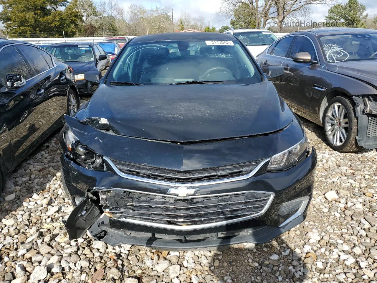 2017 Chevrolet Malibu Ls Black vin: 1G1ZB5ST9HF273204