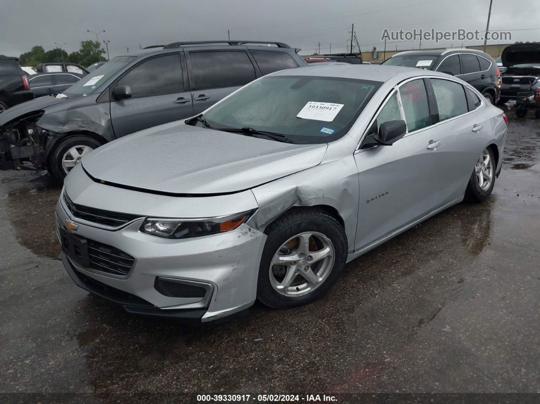 2017 Chevrolet Malibu Ls Silver vin: 1G1ZB5ST9HF286986