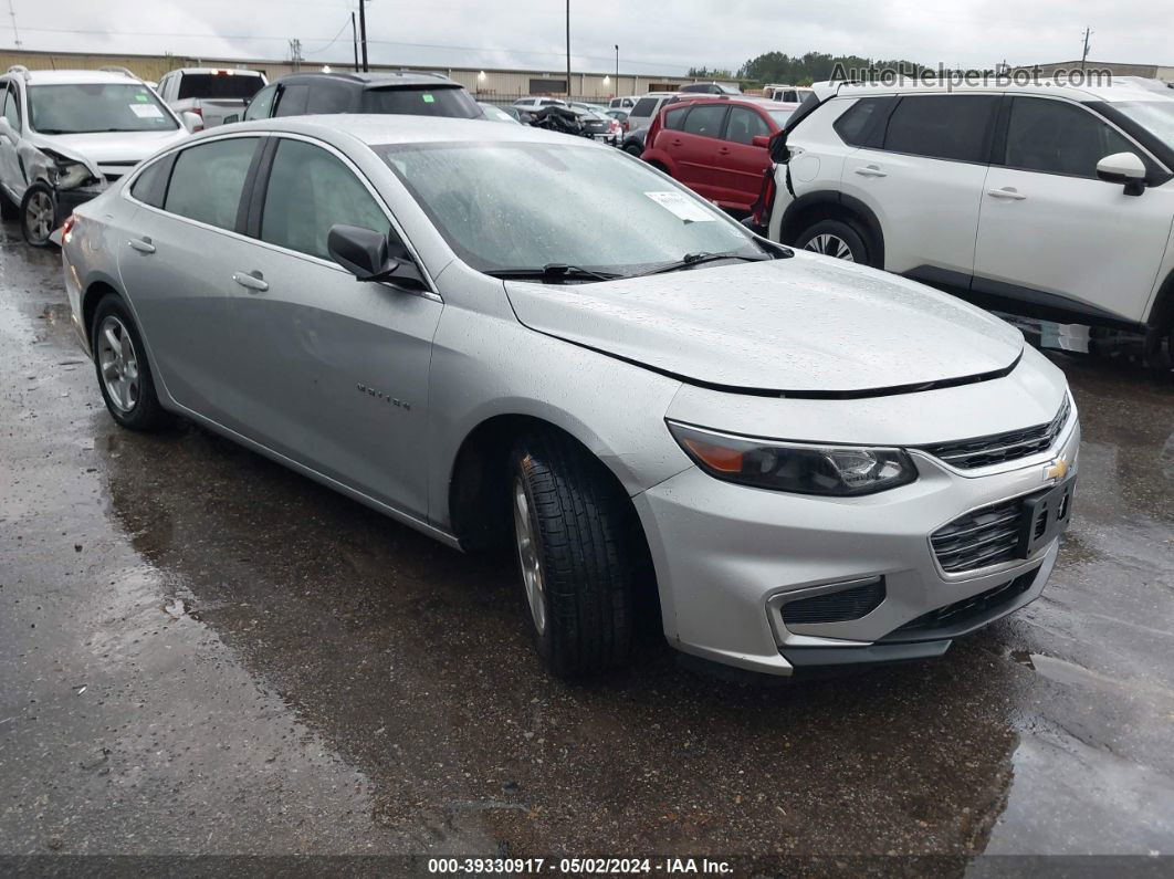 2017 Chevrolet Malibu Ls Silver vin: 1G1ZB5ST9HF286986