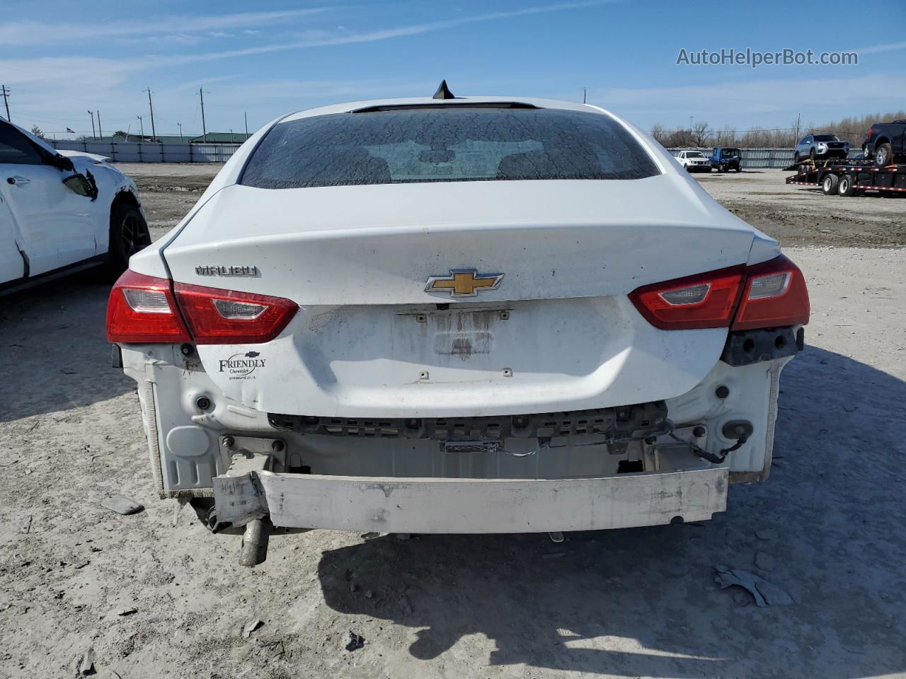 2017 Chevrolet Malibu Ls Белый vin: 1G1ZB5ST9HF291962