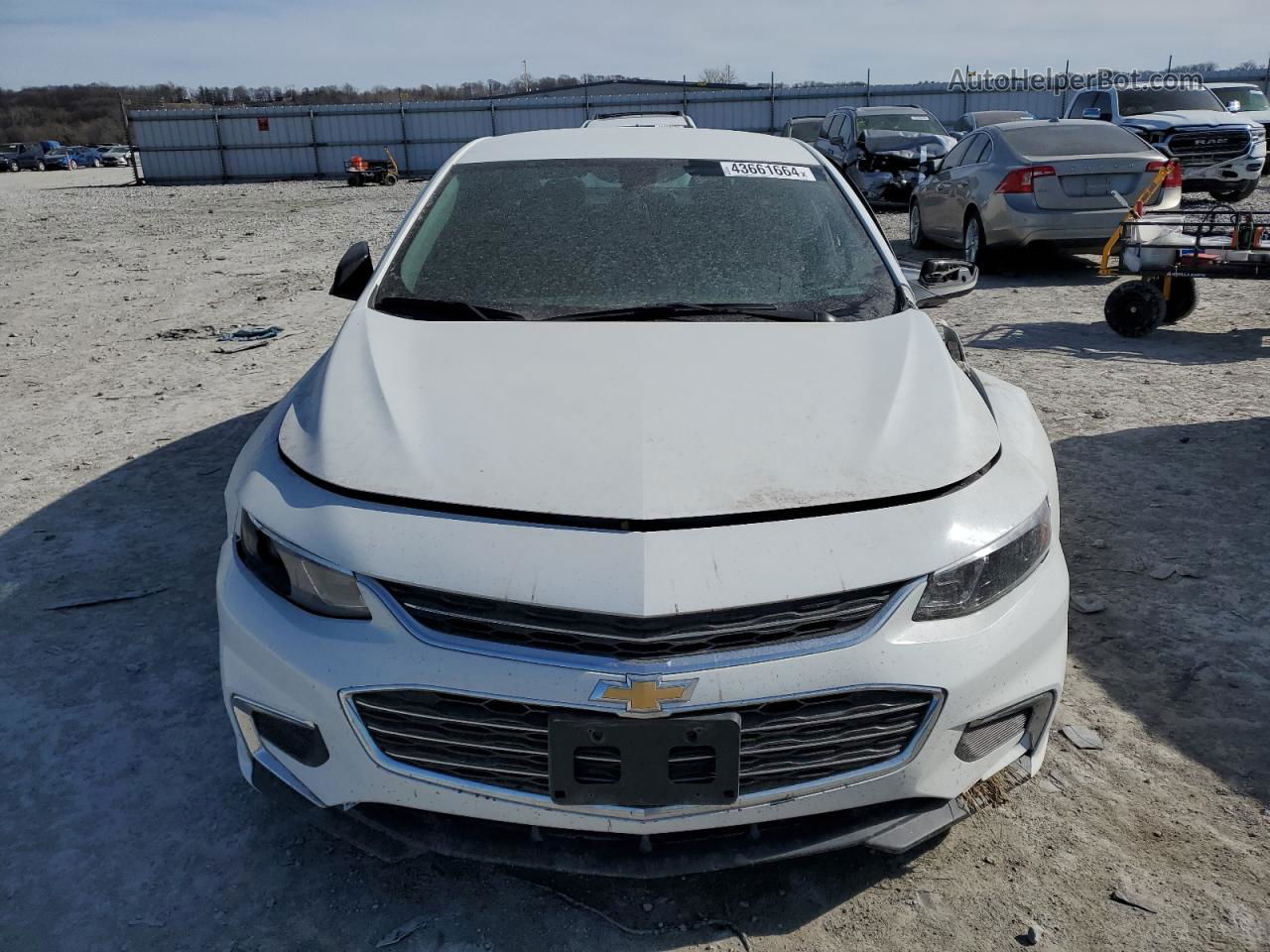 2017 Chevrolet Malibu Ls Белый vin: 1G1ZB5ST9HF291962