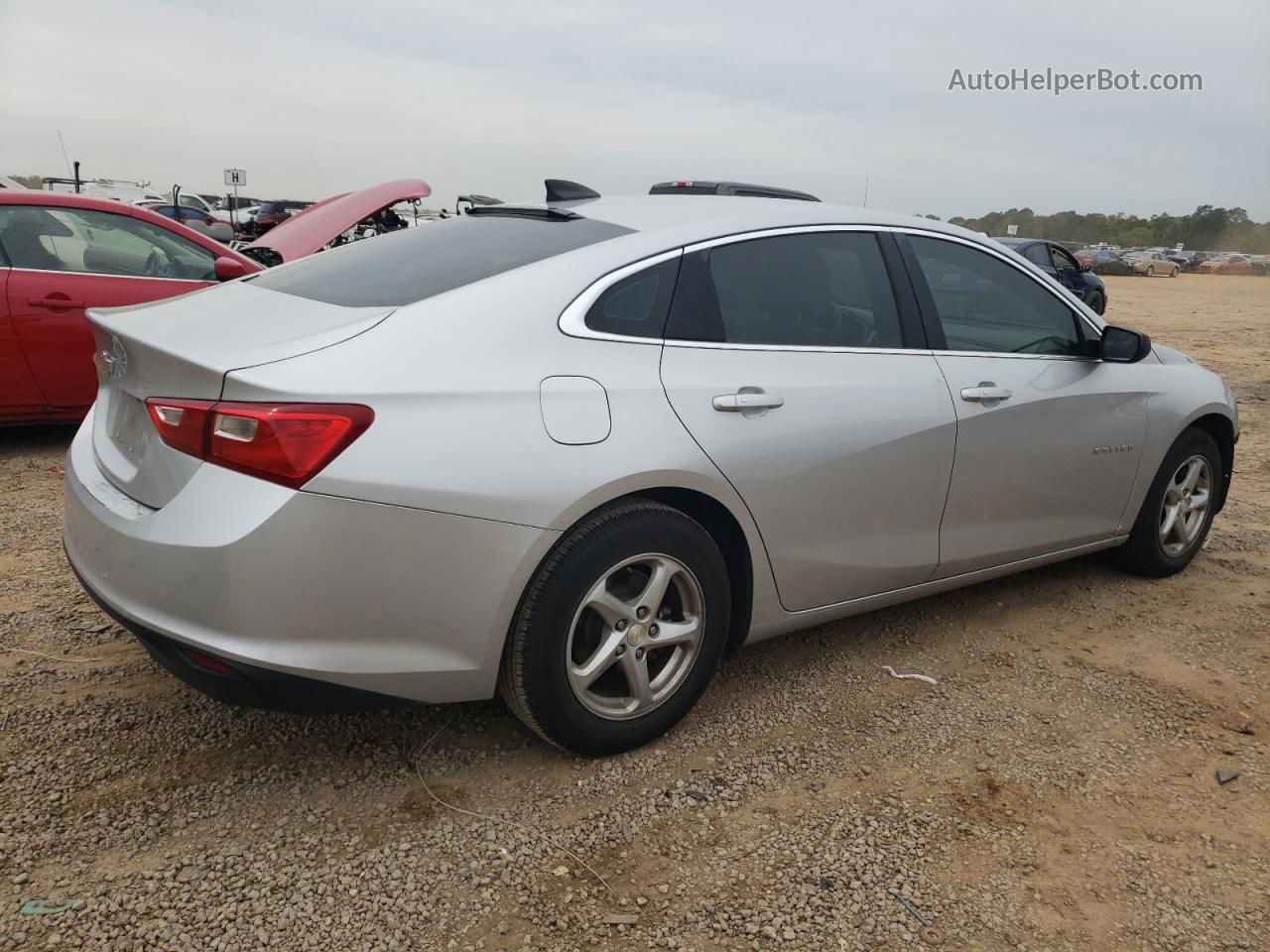 2018 Chevrolet Malibu Ls Silver vin: 1G1ZB5ST9JF189695