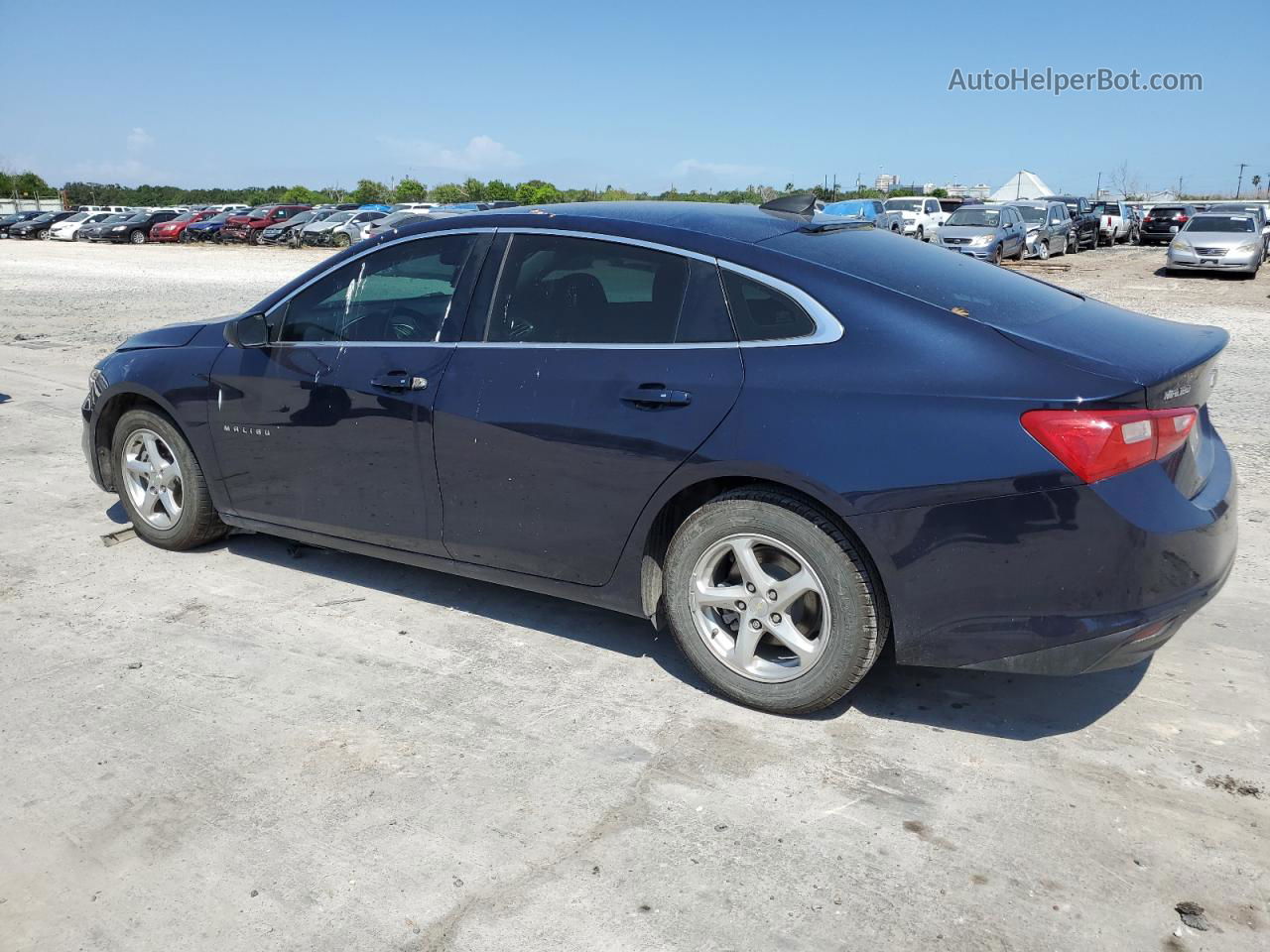 2018 Chevrolet Malibu Ls Blue vin: 1G1ZB5ST9JF202591