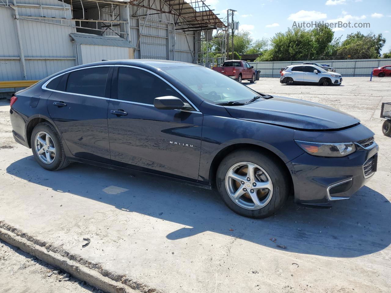 2018 Chevrolet Malibu Ls Blue vin: 1G1ZB5ST9JF202591