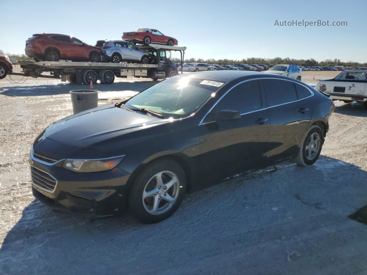 2018 Chevrolet Malibu Ls Black vin: 1G1ZB5ST9JF234408