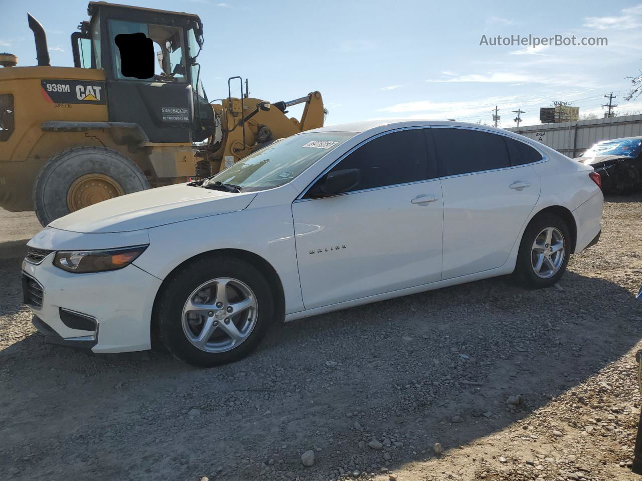 2018 Chevrolet Malibu Ls White vin: 1G1ZB5ST9JF243268