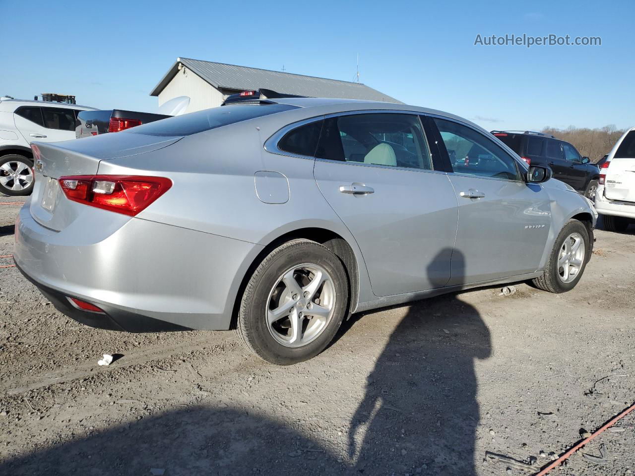 2018 Chevrolet Malibu Ls Silver vin: 1G1ZB5ST9JF250303