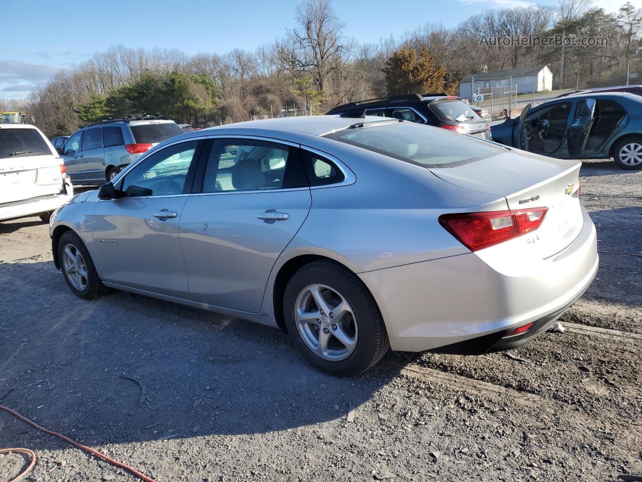 2018 Chevrolet Malibu Ls Silver vin: 1G1ZB5ST9JF250303