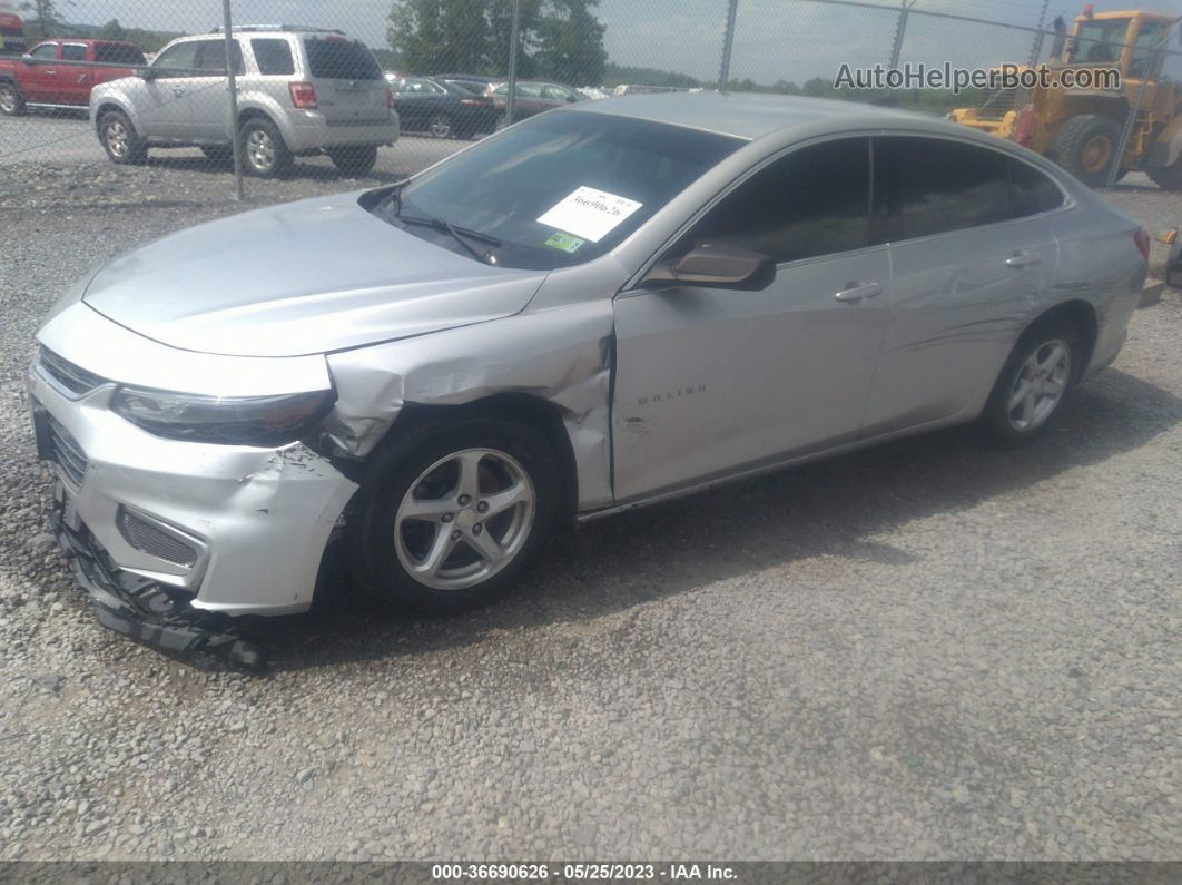 2018 Chevrolet Malibu Ls Silver vin: 1G1ZB5ST9JF279221