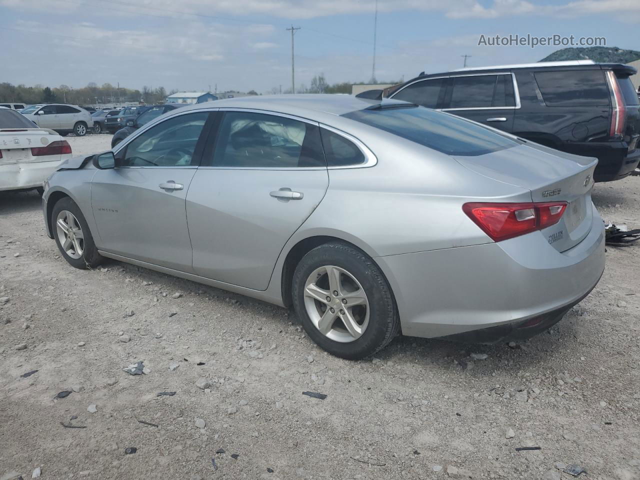 2021 Chevrolet Malibu Ls Silver vin: 1G1ZB5ST9MF050428