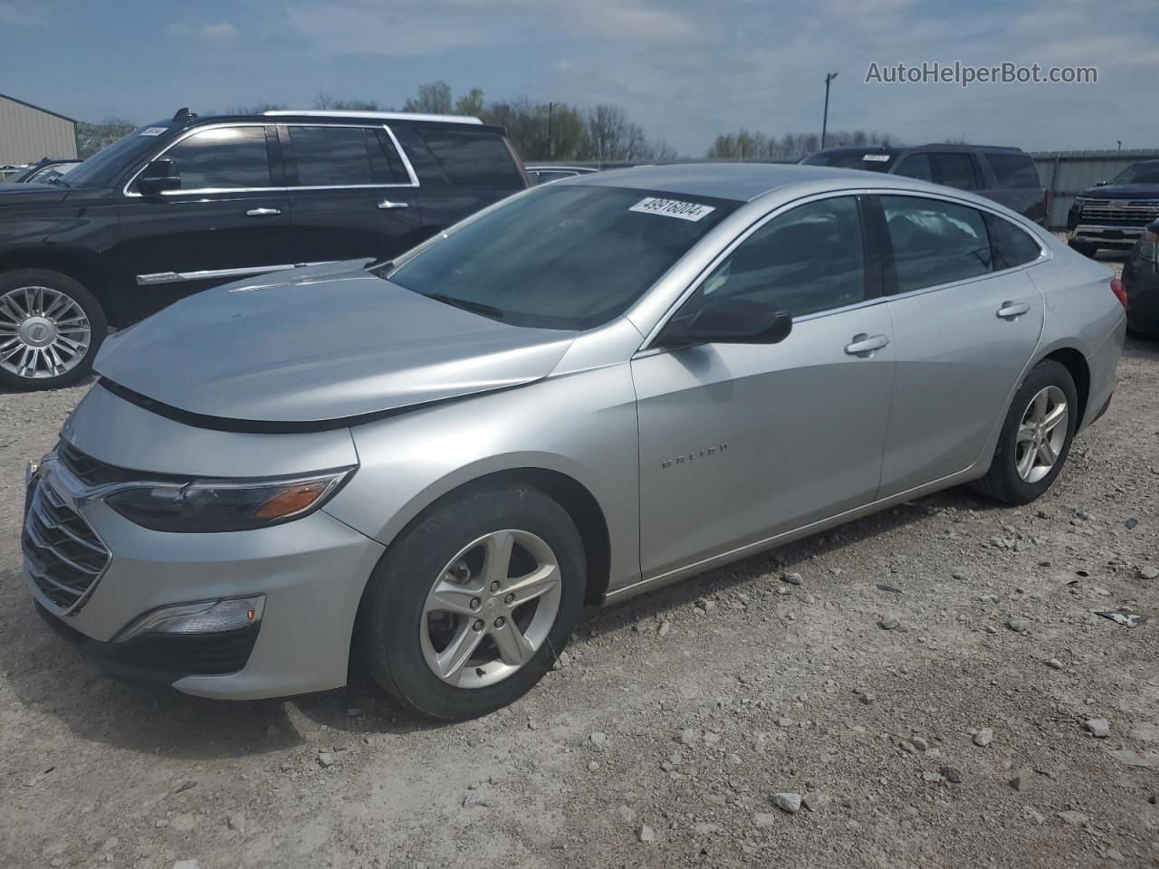 2021 Chevrolet Malibu Ls Silver vin: 1G1ZB5ST9MF050428