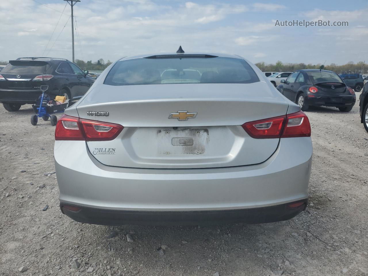 2021 Chevrolet Malibu Ls Silver vin: 1G1ZB5ST9MF050428