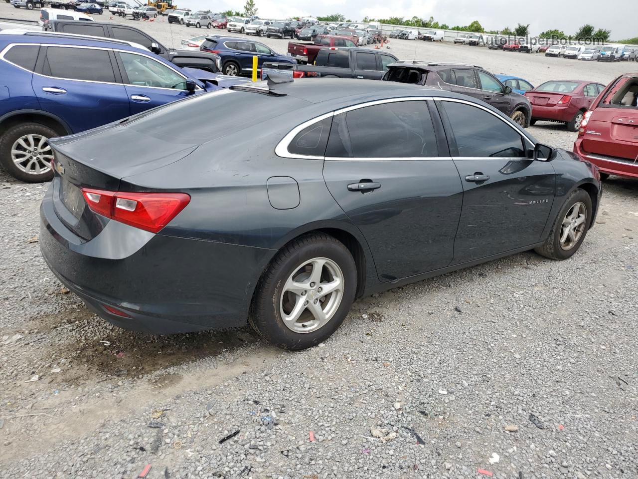 2017 Chevrolet Malibu Ls Charcoal vin: 1G1ZB5STXHF102347