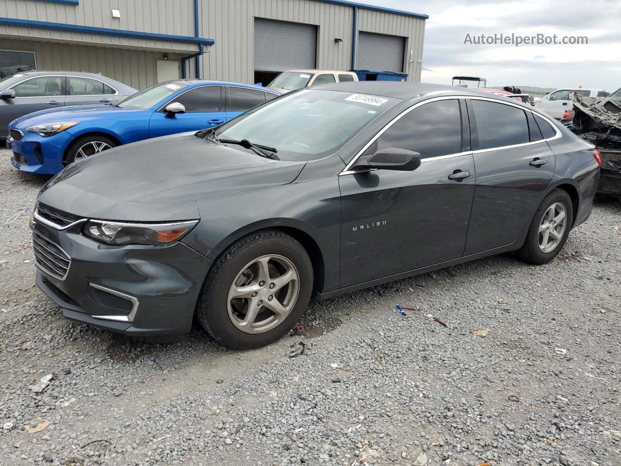 2017 Chevrolet Malibu Ls Charcoal vin: 1G1ZB5STXHF102347