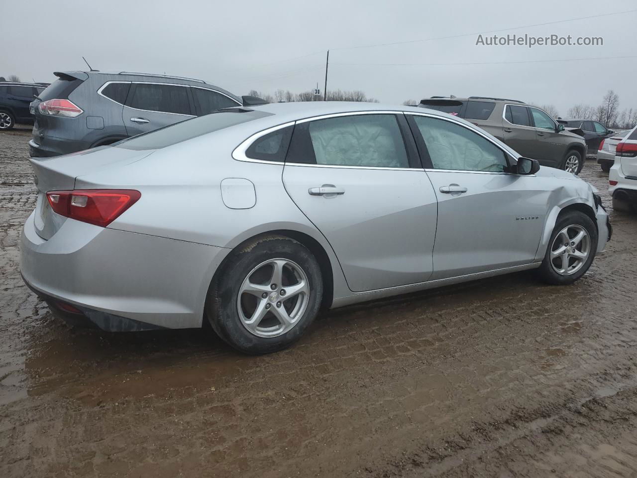 2017 Chevrolet Malibu Ls Silver vin: 1G1ZB5STXHF106964