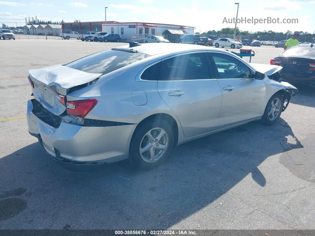 2017 Chevrolet Malibu Ls Silver vin: 1G1ZB5STXHF232936