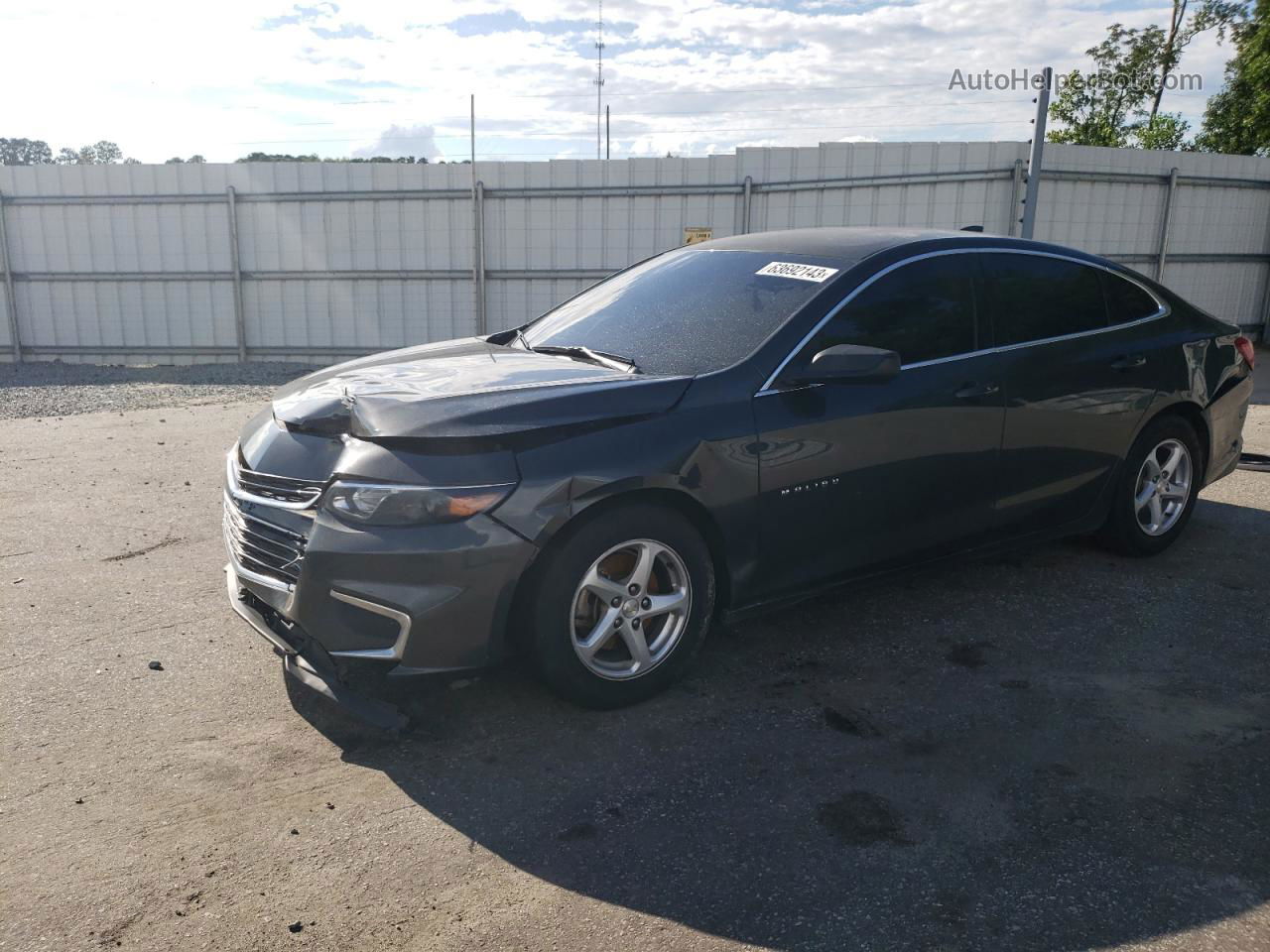 2017 Chevrolet Malibu Ls Black vin: 1G1ZB5STXHF237408