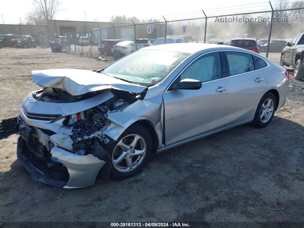 2017 Chevrolet Malibu Ls Silver vin: 1G1ZB5STXHF240406