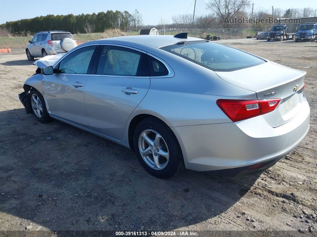 2017 Chevrolet Malibu Ls Silver vin: 1G1ZB5STXHF240406