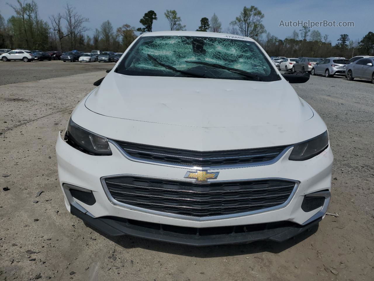 2017 Chevrolet Malibu Ls White vin: 1G1ZB5STXHF255388