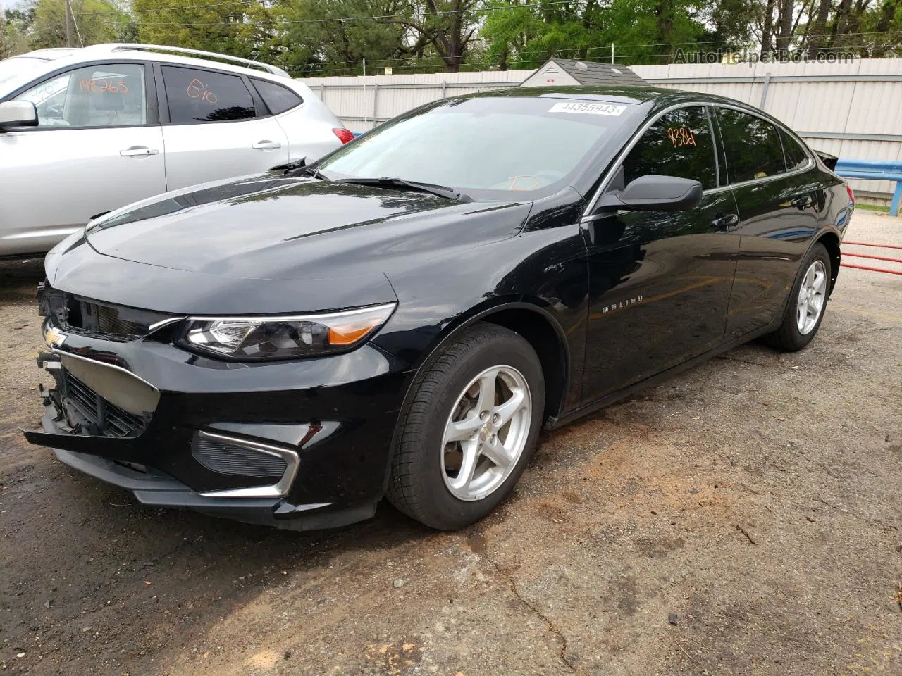 2018 Chevrolet Malibu Ls Black vin: 1G1ZB5STXJF120708