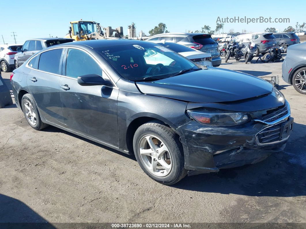 2018 Chevrolet Malibu 1ls Black vin: 1G1ZB5STXJF201790