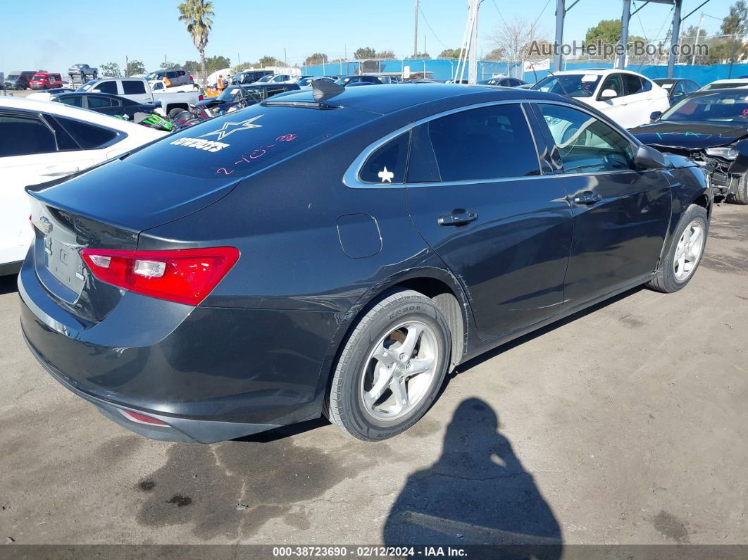 2018 Chevrolet Malibu 1ls Black vin: 1G1ZB5STXJF201790