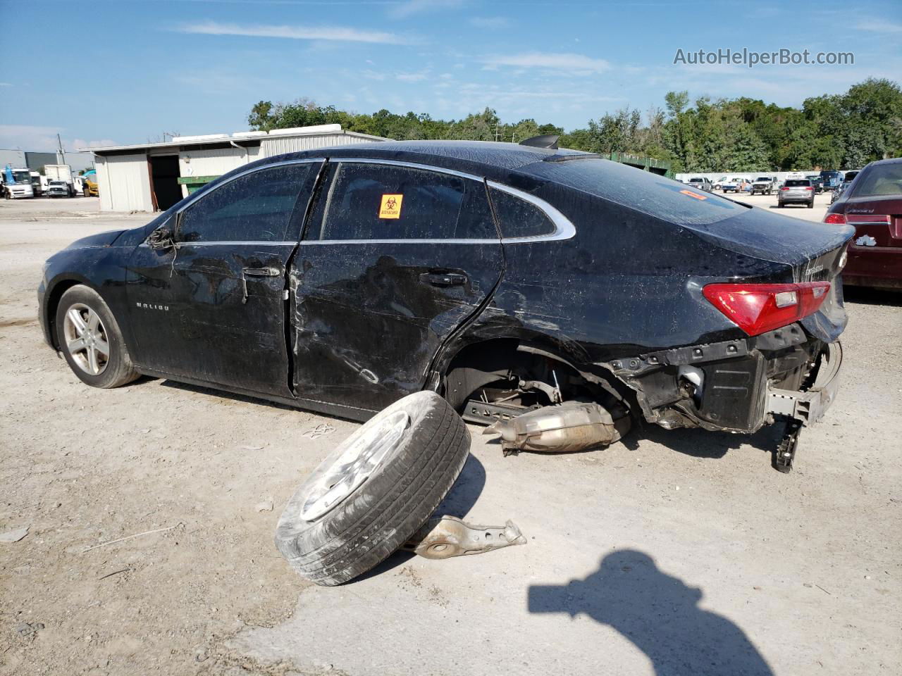 2018 Chevrolet Malibu Ls Черный vin: 1G1ZB5STXJF292561