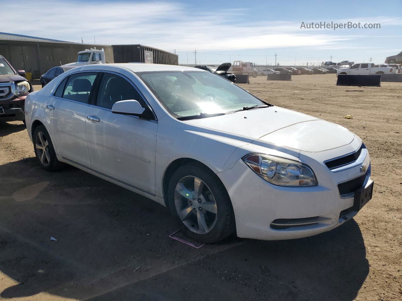 2012 Chevrolet Malibu 1lt White vin: 1G1ZC5E00CF195645