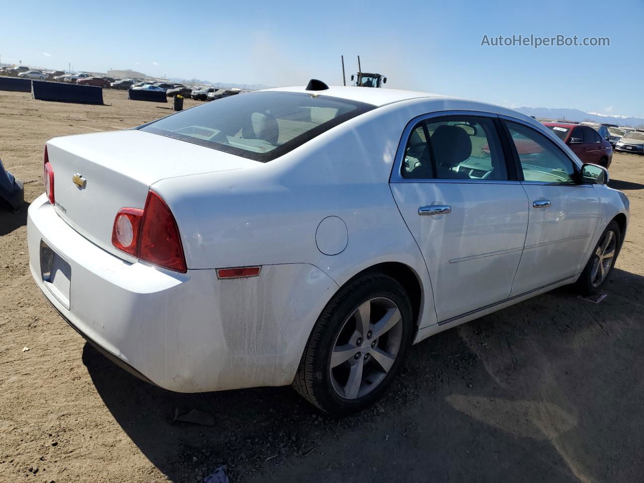 2012 Chevrolet Malibu 1lt White vin: 1G1ZC5E00CF195645