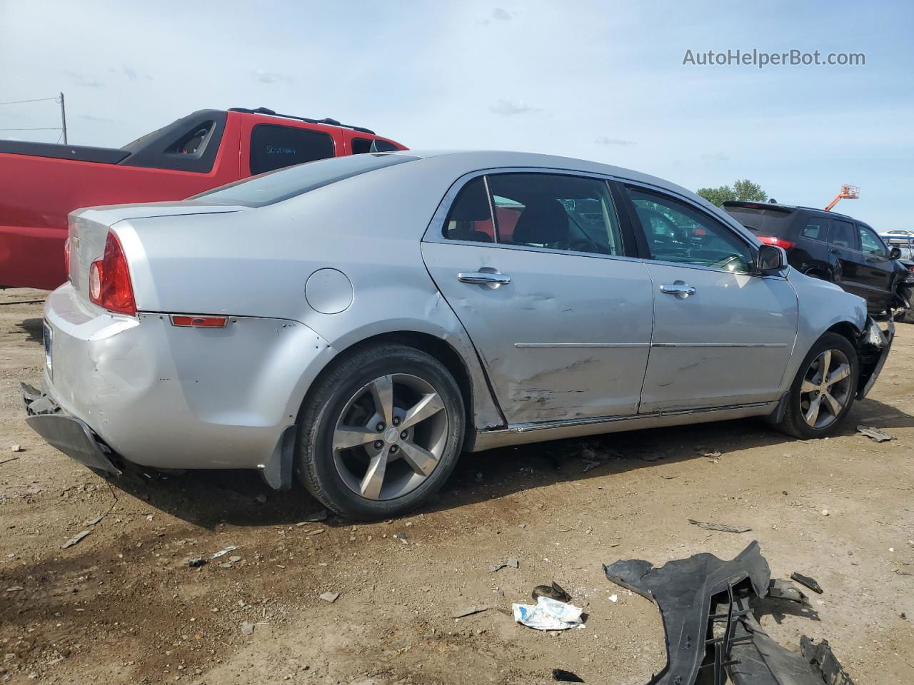 2012 Chevrolet Malibu 1lt Silver vin: 1G1ZC5E00CF197959