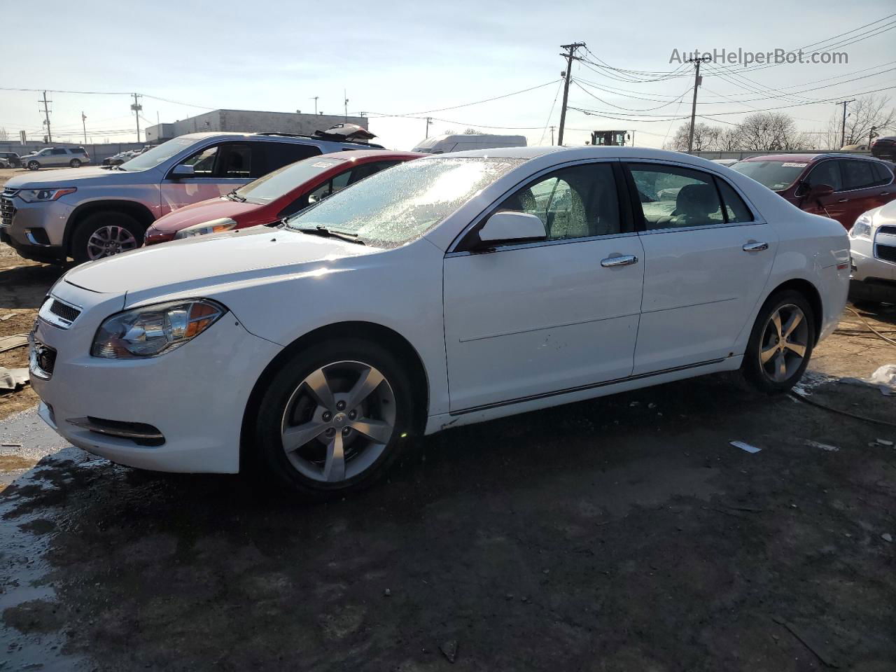 2012 Chevrolet Malibu 1lt White vin: 1G1ZC5E00CF210872