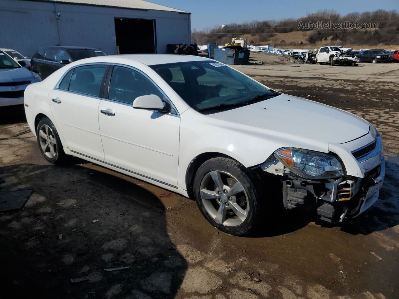 2012 Chevrolet Malibu 1lt White vin: 1G1ZC5E00CF210872