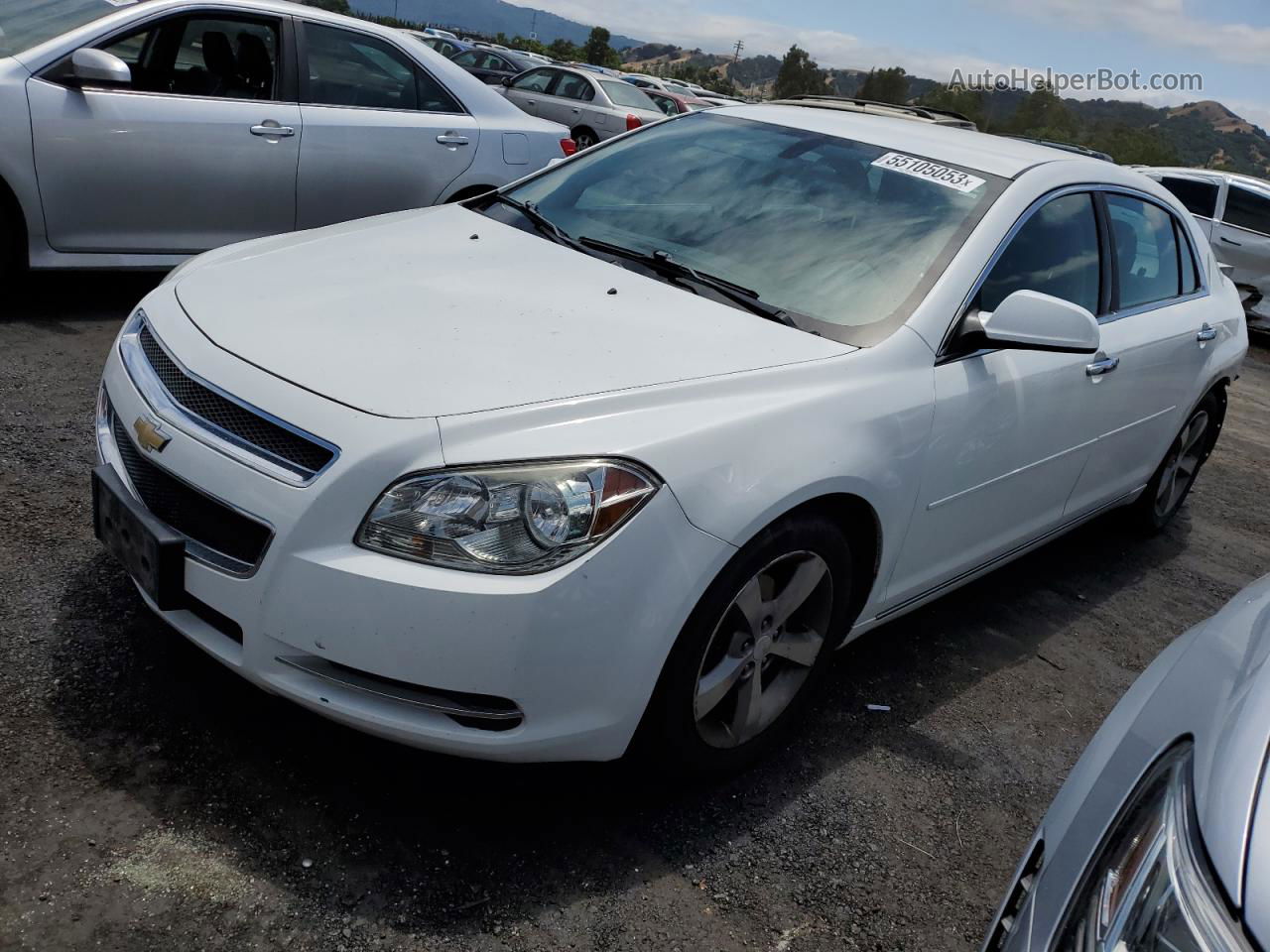 2012 Chevrolet Malibu 1lt White vin: 1G1ZC5E01CF259563