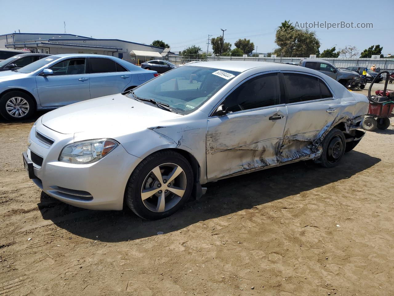 2012 Chevrolet Malibu 1lt Silver vin: 1G1ZC5E01CF348257