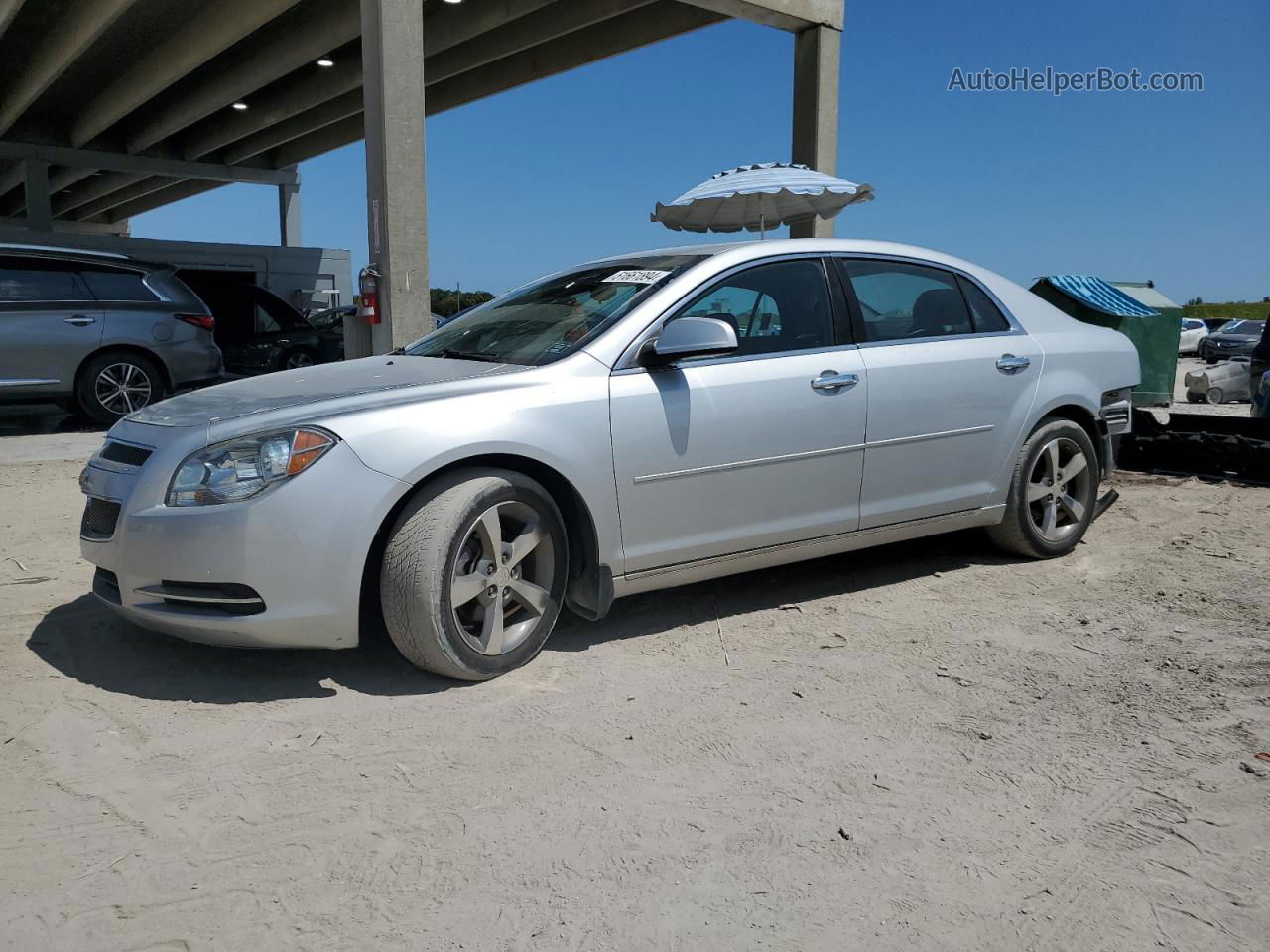 2012 Chevrolet Malibu 1lt Silver vin: 1G1ZC5E02CF211683