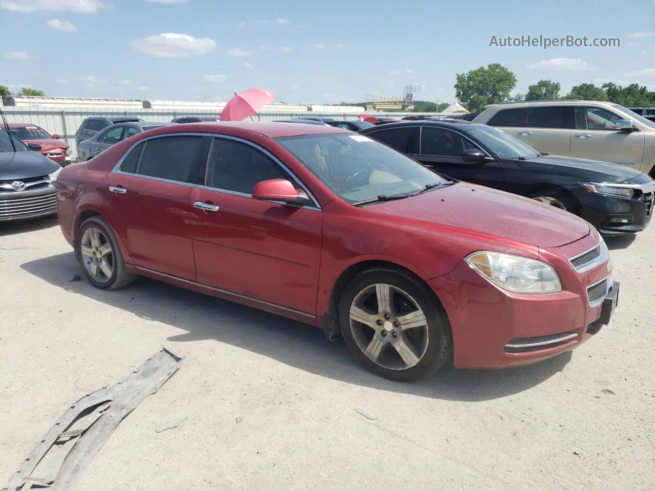 2012 Chevrolet Malibu 1lt Red vin: 1G1ZC5E02CF246823