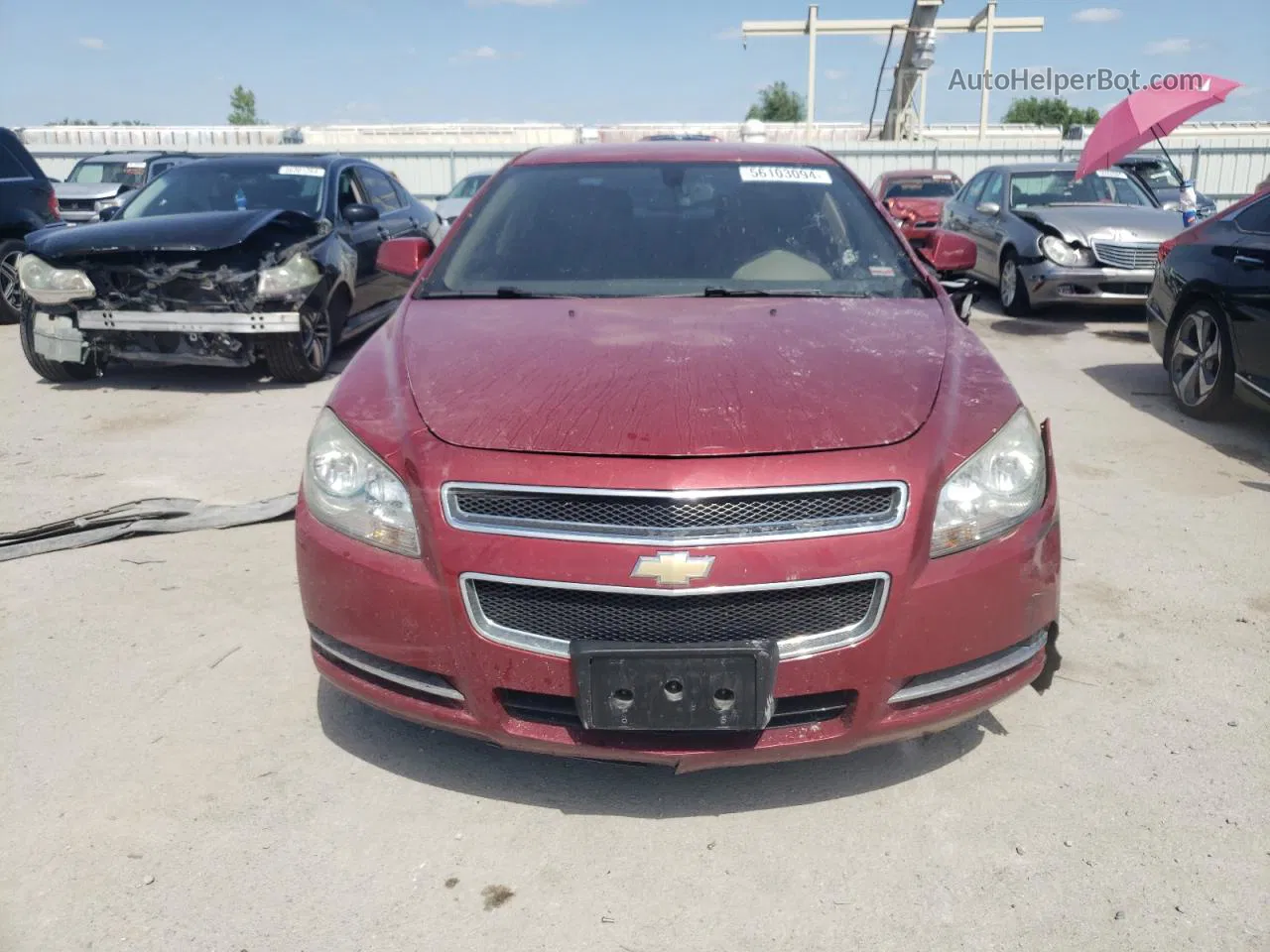 2012 Chevrolet Malibu 1lt Red vin: 1G1ZC5E02CF246823