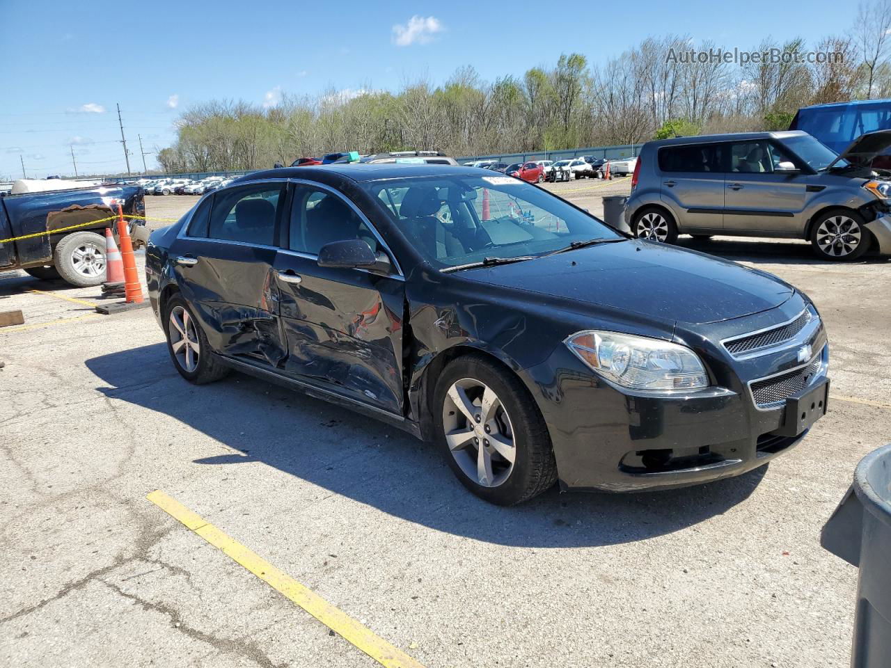 2012 Chevrolet Malibu 1lt Charcoal vin: 1G1ZC5E03CF104948