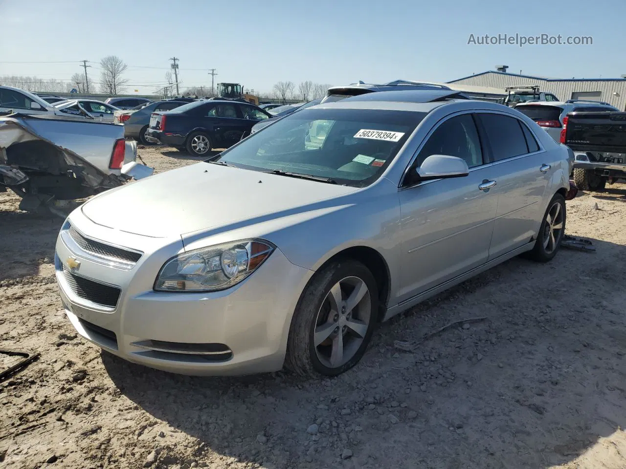 2012 Chevrolet Malibu 1lt Silver vin: 1G1ZC5E03CF333775