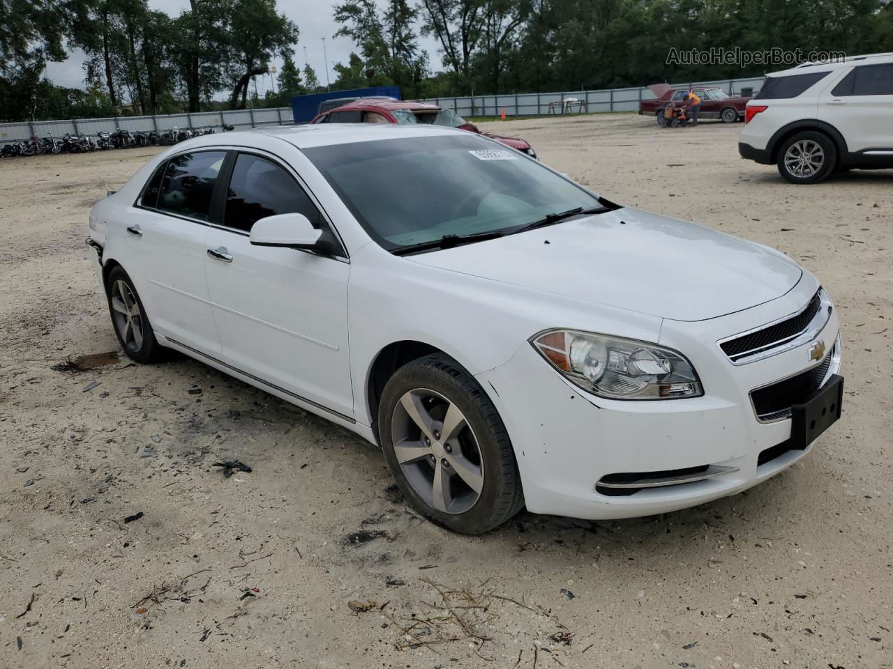 2012 Chevrolet Malibu 1lt White vin: 1G1ZC5E03CF392406