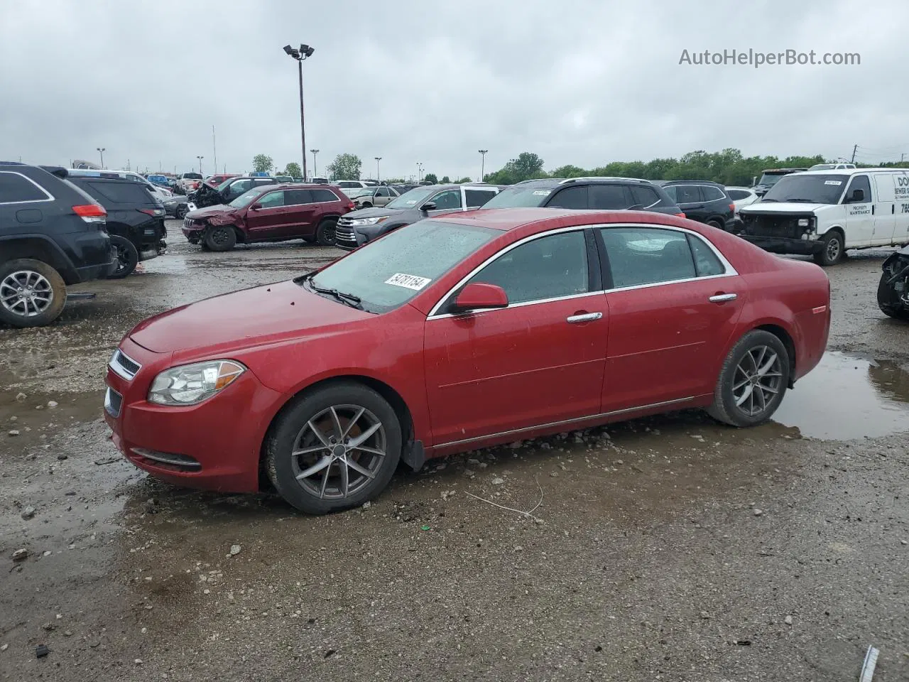 2012 Chevrolet Malibu 1lt Red vin: 1G1ZC5E04CF275529