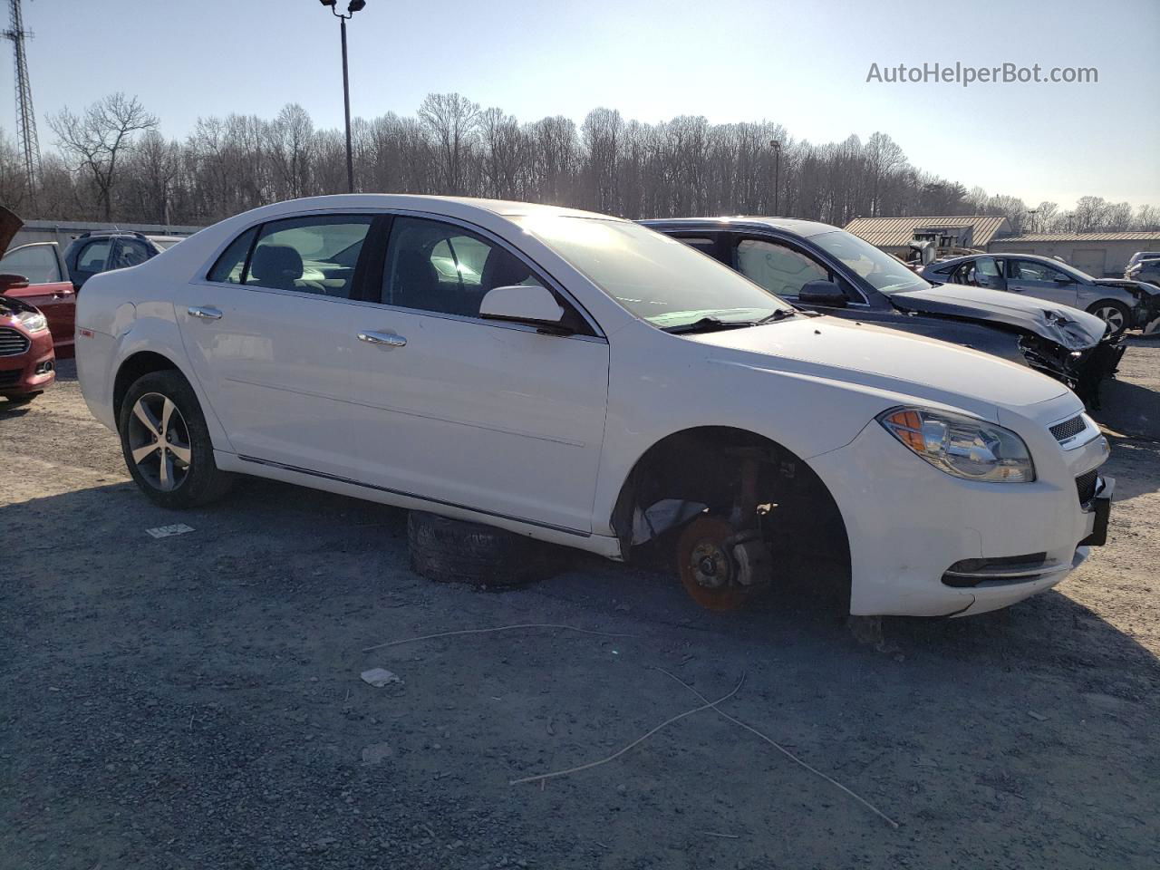 2012 Chevrolet Malibu 1lt Белый vin: 1G1ZC5E04CF333445