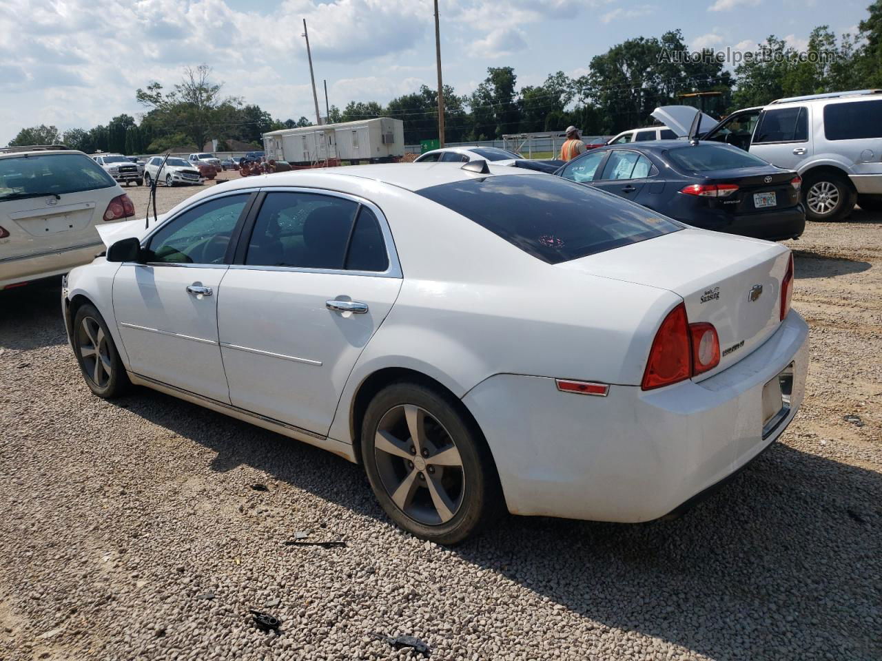 2012 Chevrolet Malibu 1lt White vin: 1G1ZC5E04CF344915