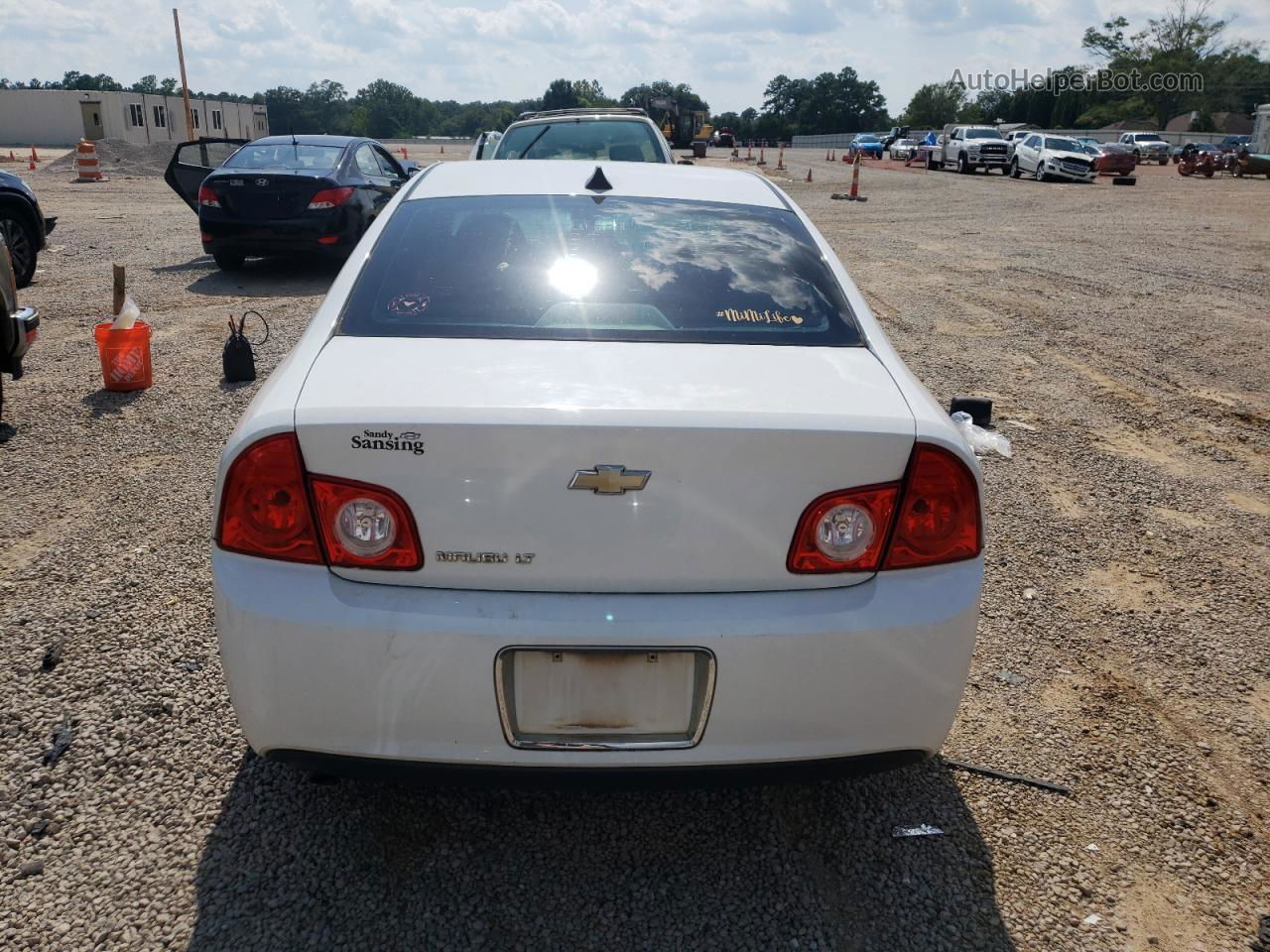 2012 Chevrolet Malibu 1lt White vin: 1G1ZC5E04CF344915