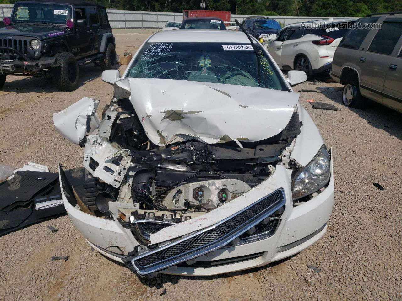 2012 Chevrolet Malibu 1lt White vin: 1G1ZC5E04CF344915