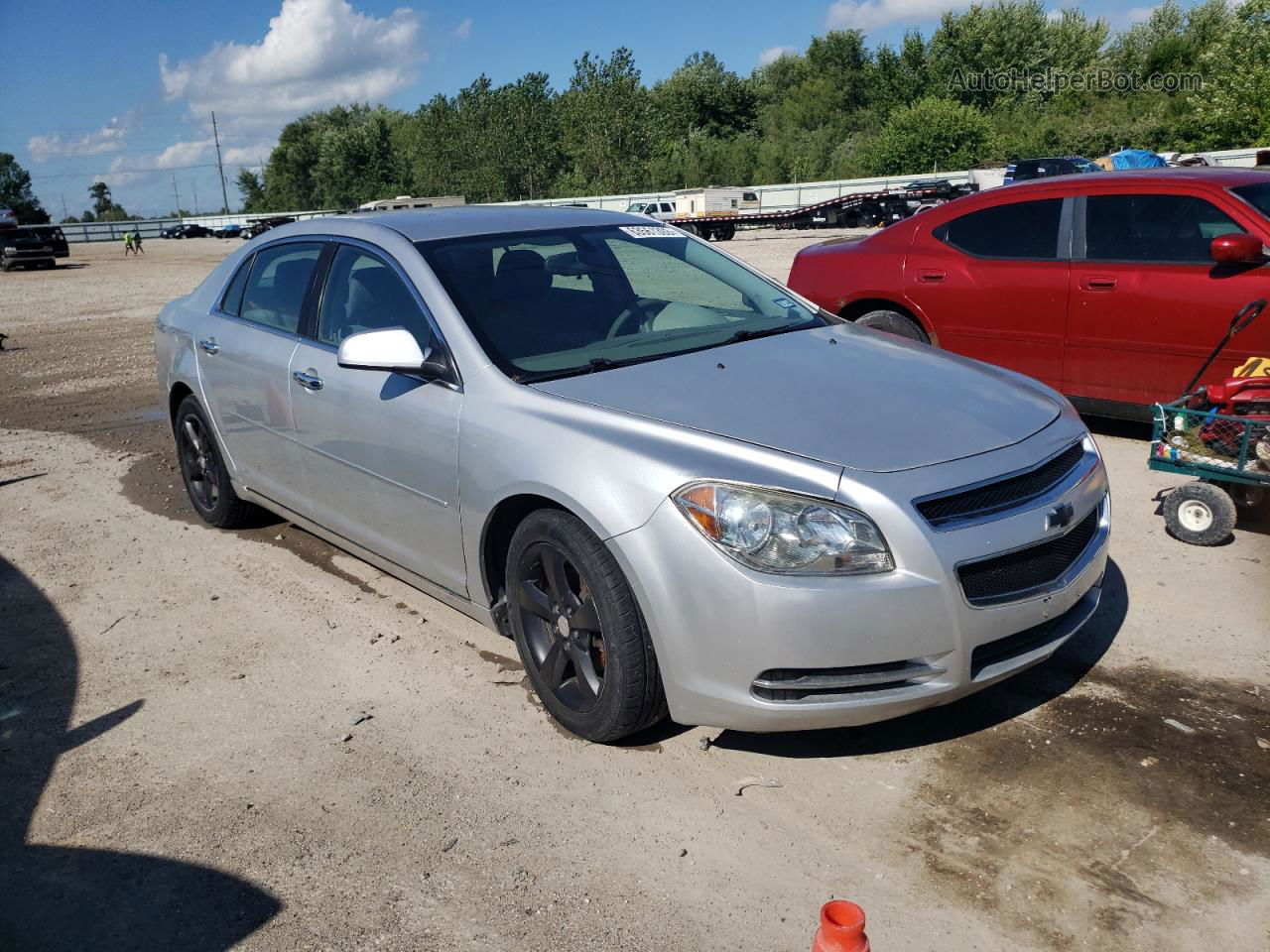 2012 Chevrolet Malibu 1lt Silver vin: 1G1ZC5E06CF151973