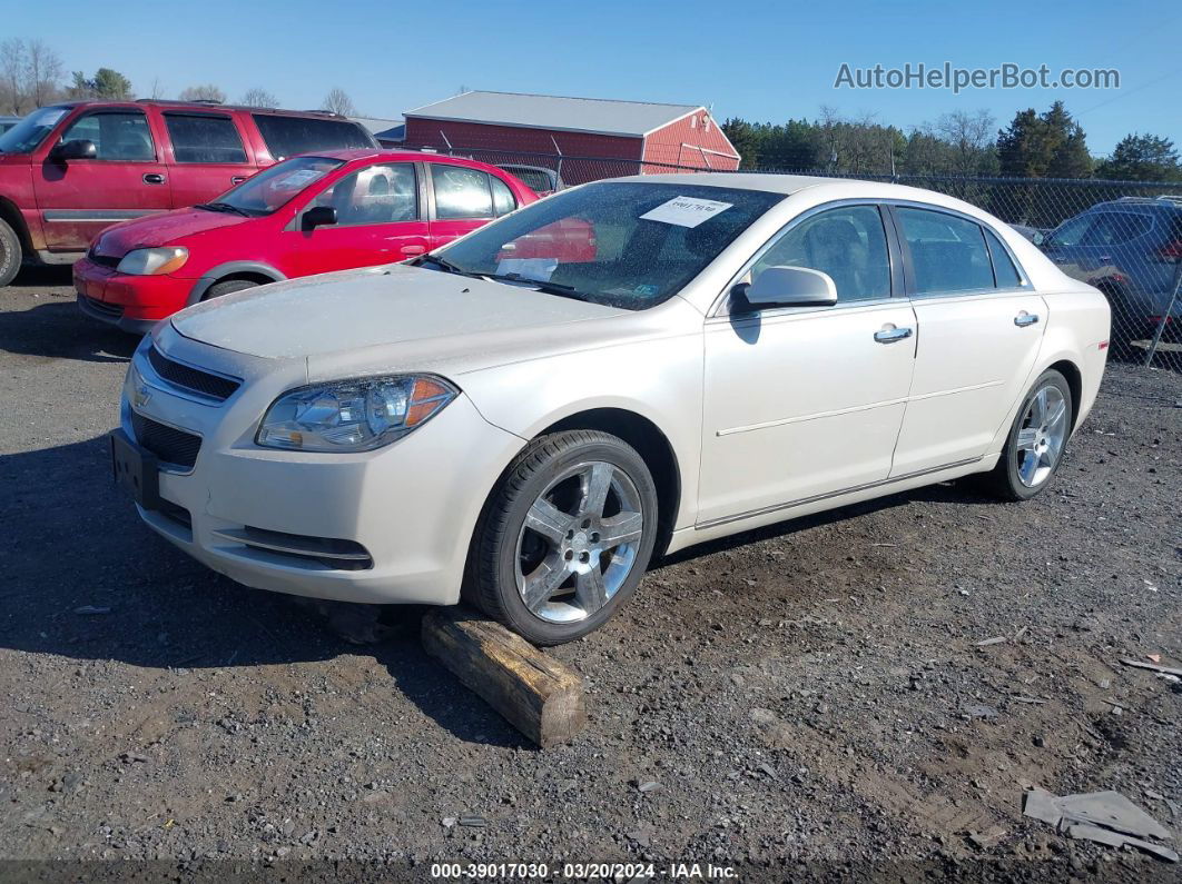 2012 Chevrolet Malibu 1lt White vin: 1G1ZC5E06CF329087