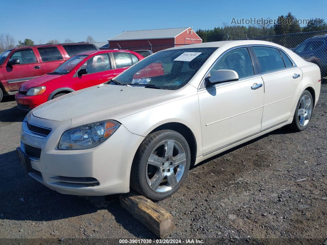 2012 Chevrolet Malibu 1lt White vin: 1G1ZC5E06CF329087