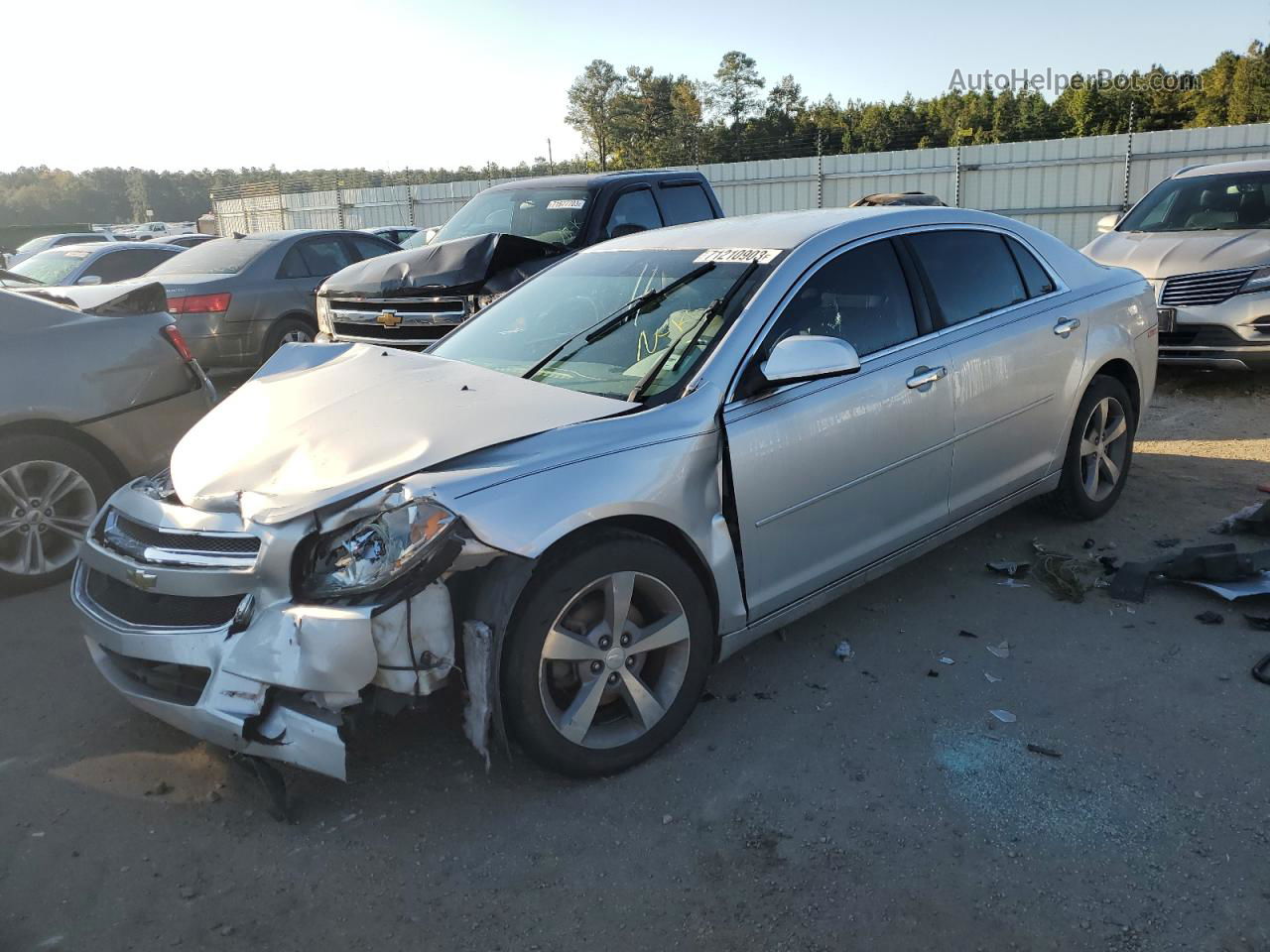 2012 Chevrolet Malibu 1lt Silver vin: 1G1ZC5E07CF159676